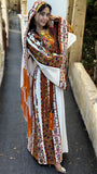 White Shade Traditional Embroidered Palestinian Fellahi Thobe