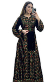 Dark green Emberoidery Velvet Stone Embroidery Thobe