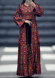 Beautiful Maroon Emberoidery Velvet Stone Embroidery Thobe