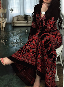 The Perfection Embroidery Mermaid, Long Thoub Dress