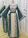 Eid collection Elegant Dress Embroidered Palestinian Thobe