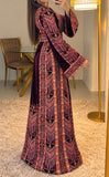 Deep Plum Velvet Stunning Thoub