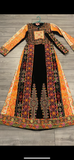 Malacca Black Silk Velvet Stone Embroidery Thobe