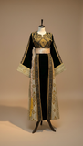 Green Velvet Golden Embroidery Thoub