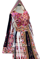 Load image into Gallery viewer, Bridal Thoub Multicolor Stone Embroidery Thobe
