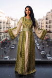 Green Embroidery Traditional Thobe