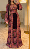 Deep Plum Velvet Stunning Thoub