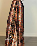 Malacca Thoub Velvet Maroon Embroidery Thoub