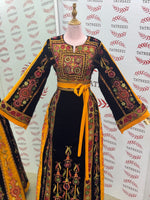 Load image into Gallery viewer, Velvet Malacca  Embroidered Palestinian Fellahi Thobe
