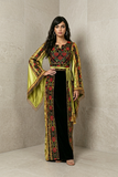 Pistachio The Winged Metallic with Black Accents Thoub