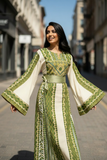 Green Embroidery Traditional Thobe