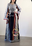 Majdalway Navy Embroidered Palestinian Fellahi Thobe