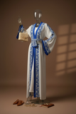 2-Piece Embroidered Cardigan Abaya