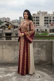 Elegant Embroidered Palestinian Dress