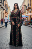 Black Velvet Bloom Stunning Thoub
