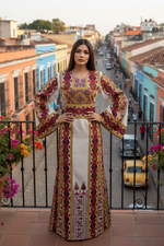 Load image into Gallery viewer, Sitt Al-Kul Thobe Embroidered Palestinian Fellahi

