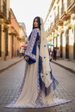 Embroidered Palestinian Fellahi Thobe With Matching Headpiece & overskirt