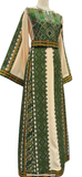 The legend Green Multicolored Gorgeous Palstainen Embroidery Traditional Long Thoub