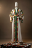 2-Piece Embroidered Cardigan Abaya