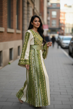 Green Embroidery Traditional Thobe