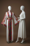 2-Piece Embroidered Cardigan Abaya