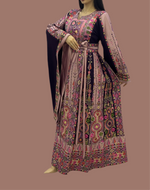 Load image into Gallery viewer, Deep  Embroidery Traditional Palestinian Thobe Machine Made
