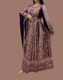 Deep  Embroidery Traditional Palestinian Thobe Machine Made
