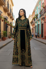 Load image into Gallery viewer, Green Velvet Stunning Thoub
