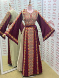 Elegant Embroidered Palestinian Dress