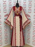 Palestinian Red Thobe Embroidery