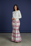 Pre-Order Customized Luxury Long Fully Embroidered Maxi Skirt