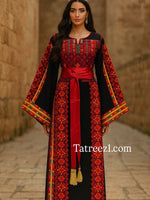 Load image into Gallery viewer, The legend Manajel Primo Heavy Embroidered Palestinian Fellahi Thobe
