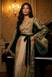 The Winged Metallic with Green Accents Thobe