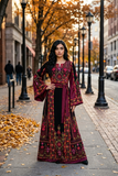 Red/ Black Embroidery Palestine Thoub