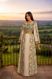 Blooming Elegant Thoub Embroidered Palestinian Thobe
