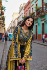 Charger l'image dans la galerie, Simply Elegant Wide Sleeve Thoub Embroidered Palestinian Thobe
