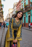 Simply Elegant Wide Sleeve Thoub Embroidered Palestinian Thobe