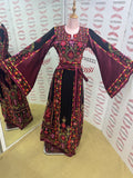 Red/ Black Embroidery Palestine Thoub