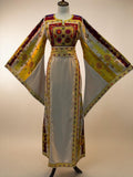 Golden Threads Beige Twilight Traditional Thobe with Wide Sleeves