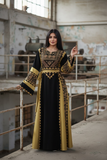 Eid collection Elegant Embroidered Palestinian Dress