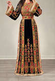 Chocolate Brown Malacca Embroidery