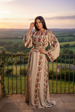 Blooming Elegant Thoub Embroidered Palestinian Thobe