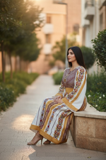 Load image into Gallery viewer, Sanabel Al-Qamh White Thoub
