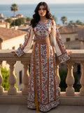 Rose Embroidered Palestinian Thobe