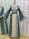 Eid collection Elegant Dress Embroidered Palestinian Thobe