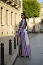 Load image into Gallery viewer, The Royal Tapestry Violet of Jerusalem Thawb
