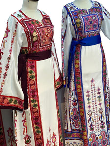 Elegant Embroidered Palestinian Fellahi Thobe