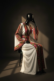 2-Piece Embroidered Cardigan Abaya