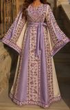 Purple Simply Elegant Thoub Embroidered Palestinian Dress