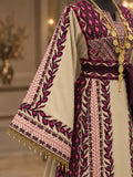 Palestinian Mulberry Embroidered Thobe